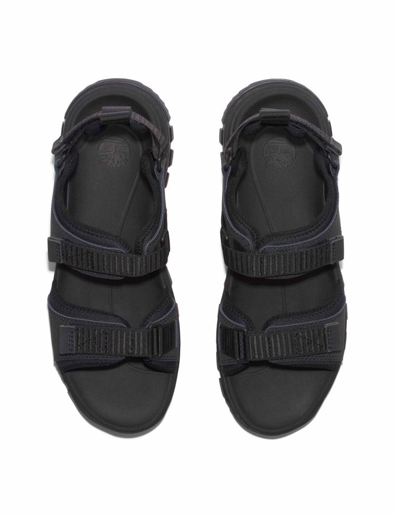 timberland lincoln peak 2 strap sandal black leather A622VEK5 5