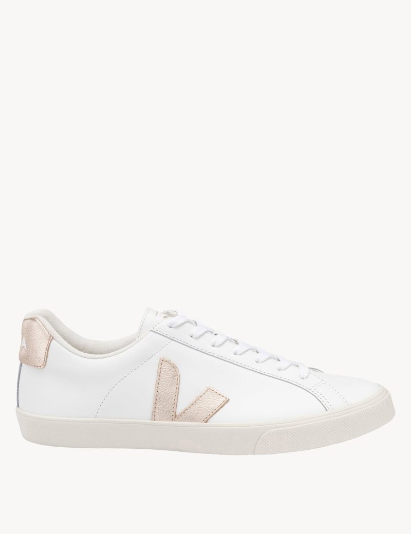 veja esplar leather trainers white platine VEJA EO022490 1