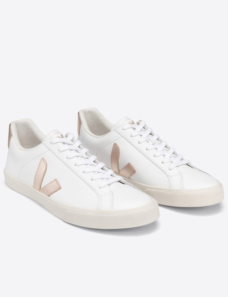 veja esplar leather trainers white platine VEJA EO022490 2