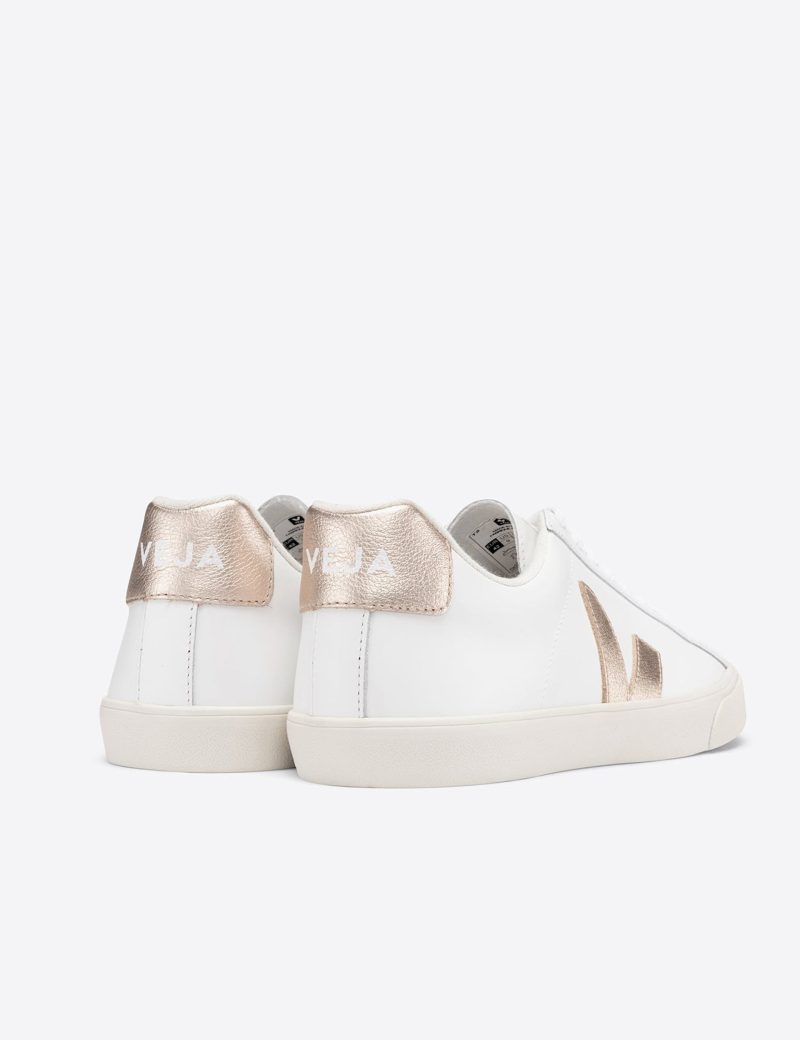 veja esplar leather trainers white platine VEJA EO022490 3