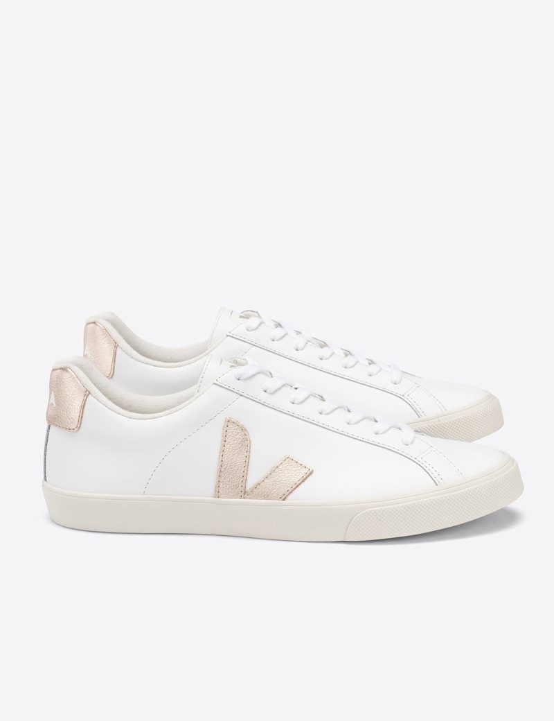 veja esplar leather trainers white platine VEJA EO022490 4