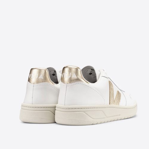 veja v 10 leather trainers white platine VX022490 3