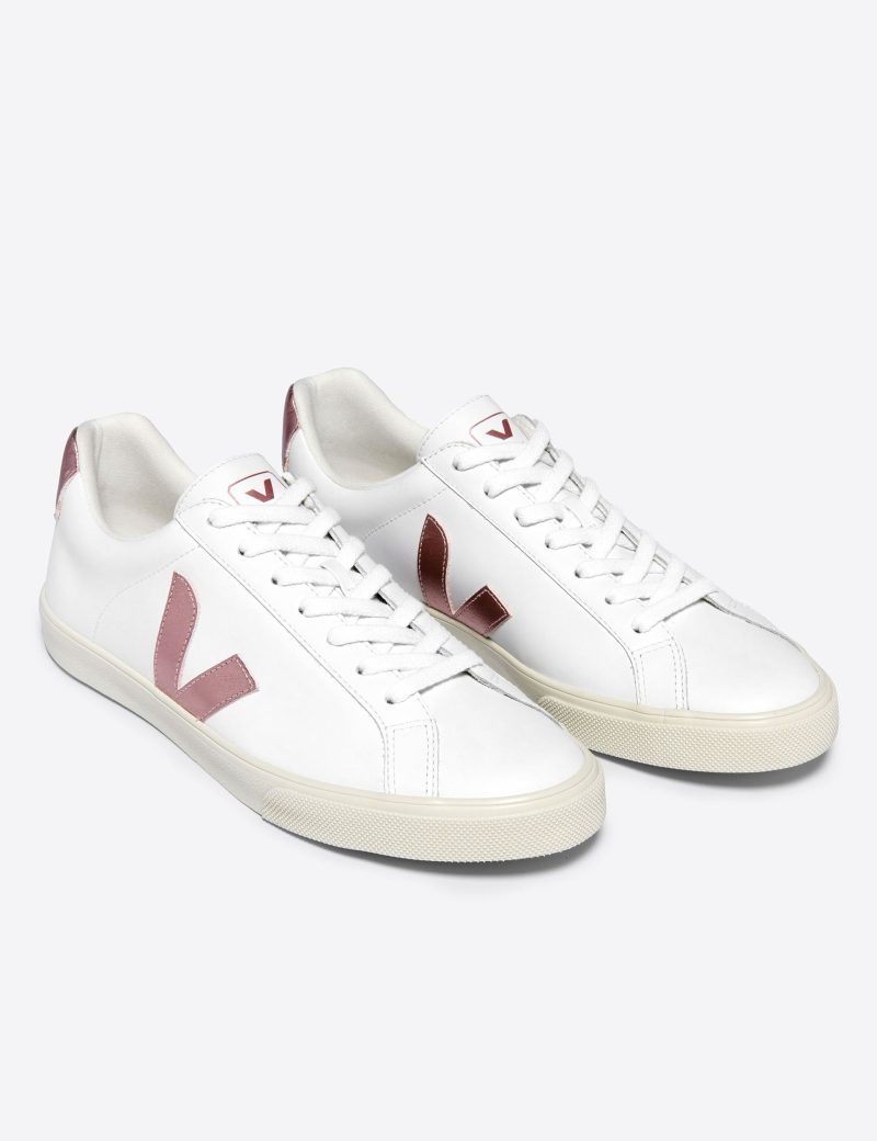 veja w esplar leather trainers white nacre EO0203512 2