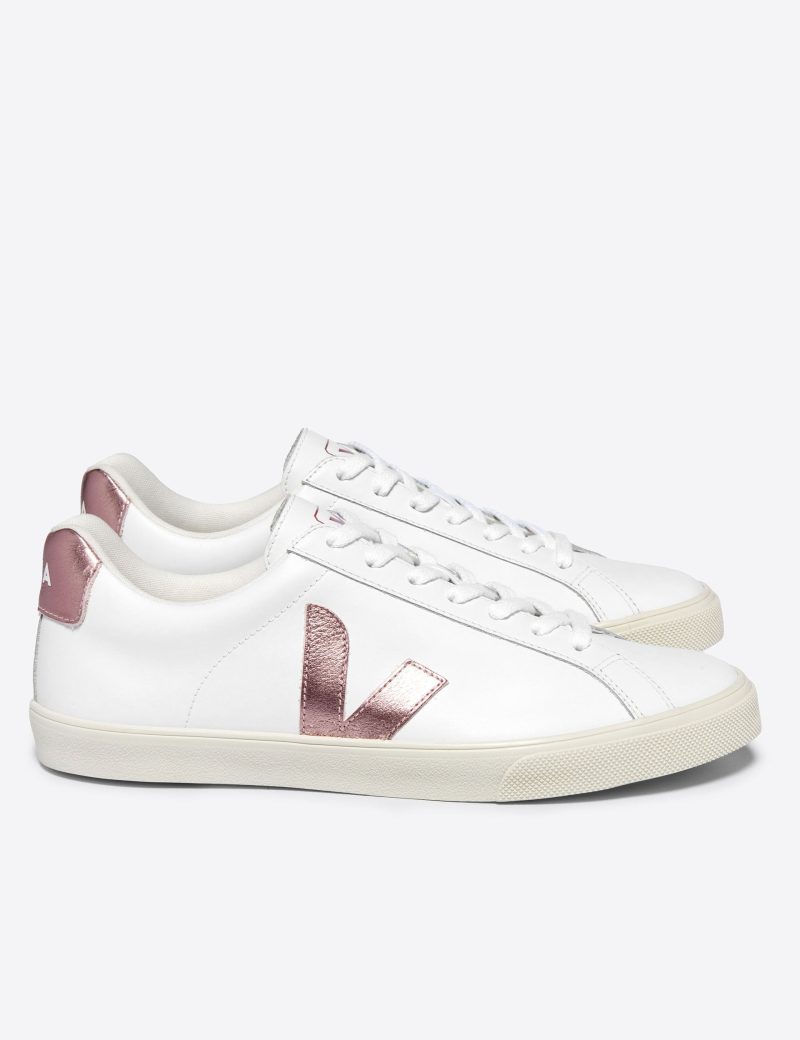 veja w esplar leather trainers white nacre EO0203512 4