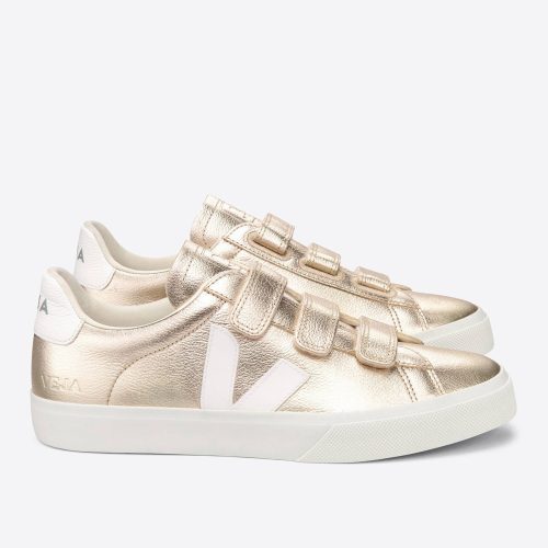 veja w recife leather trainers platine white RC052418 4