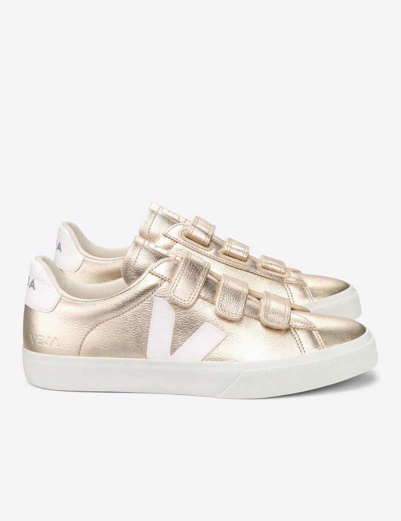 veja w recife leather trainers platine white RC052418 4