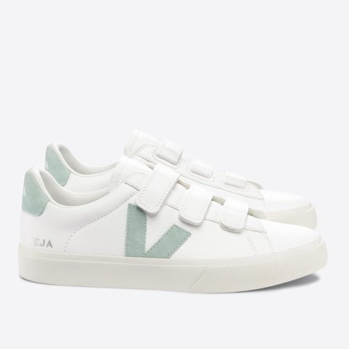 veja w recife leather trainers white matcha RC0592878 4