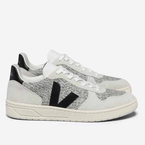 veja w v 10 flannel trainers snow black VX0401439 4