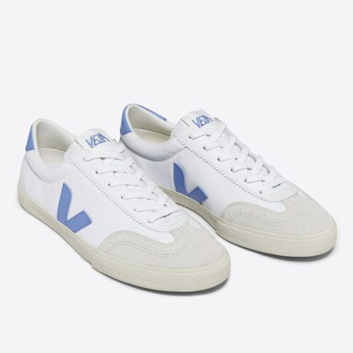 veja w volley canvas trainers white aqua VO0103648 3