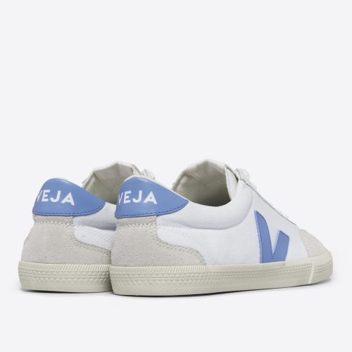 veja w volley canvas trainers white aqua VO0103648 4