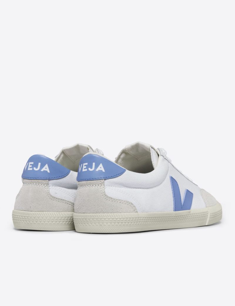 veja w volley canvas trainers white aqua VO0103648 4